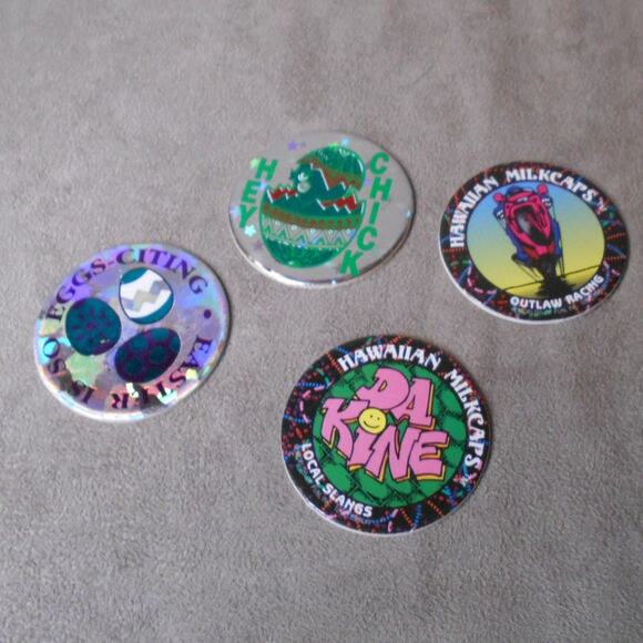 Misc Vintage POG Milkcaps Lot of 24: Slammer Jammer, WPF, Cookie Crisp, Simpsons - Picture 10 of 12